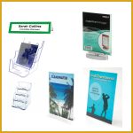 Table wall display stands