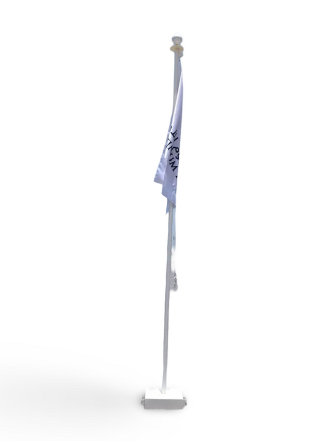 Aluminium Flag pole 30 mm dia 300 x 100 cm for 45 / 80 kg base - Sign and Display UAE