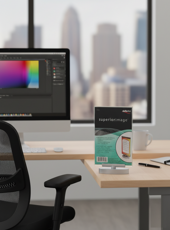 Rotating T type Leaflet Holder A5(Portrait) w base (MLDN) 691201