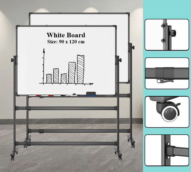 White Board with Stand (90 x120 cm) - Sign and Display UAE