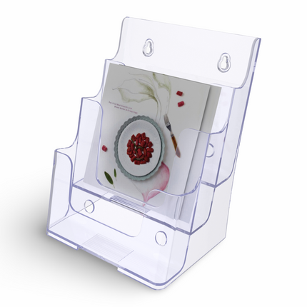 Table/Wall mount Brochure Holder A5 3 Tier (MLD) 77931 - Sign and Display UAE
