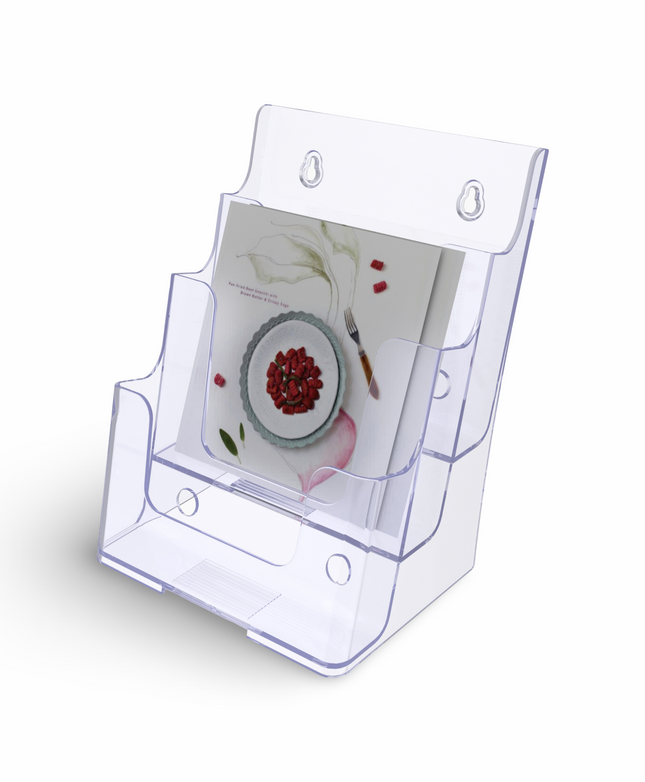 Table/Wall mount Brochure Holder A5 3 Tier (MLD) 77931 - Sign and Display UAE