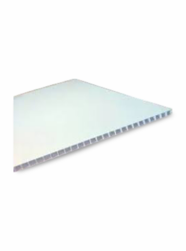 Corrugated Sheet 5mm (Size 1220 x 2440 mm) WHITE - Sign and Display UAE