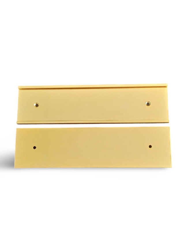 Door name holder Gold - Size 2" x 8" (5cms x 20cms) - Sign and Display UAE