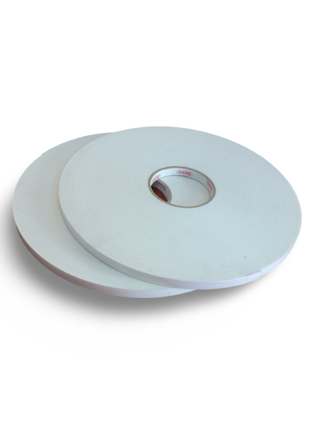 Double Sided Foam Tape 12mm x 50 mtr - Texo White - Sign and Display UAE