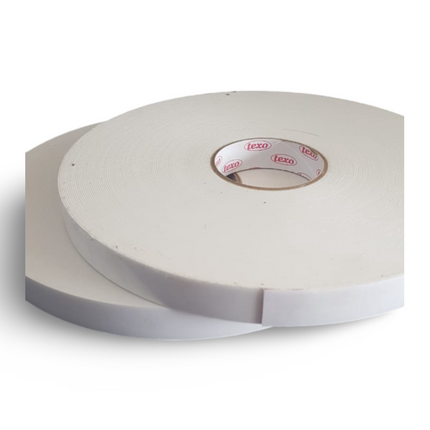Double Sided Foam Tape 24mm x 50 mtr - Texo White - Sign and Display UAE