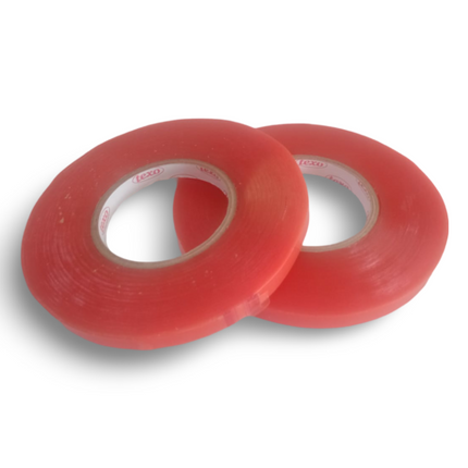 Double Sided Tape 12mm x 50 mtr - Texo Red - Sign and Display UAE