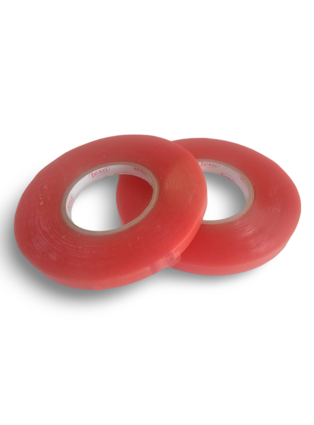 Double Sided Tape 12mm x 50 mtr - Texo Red - Sign and Display UAE