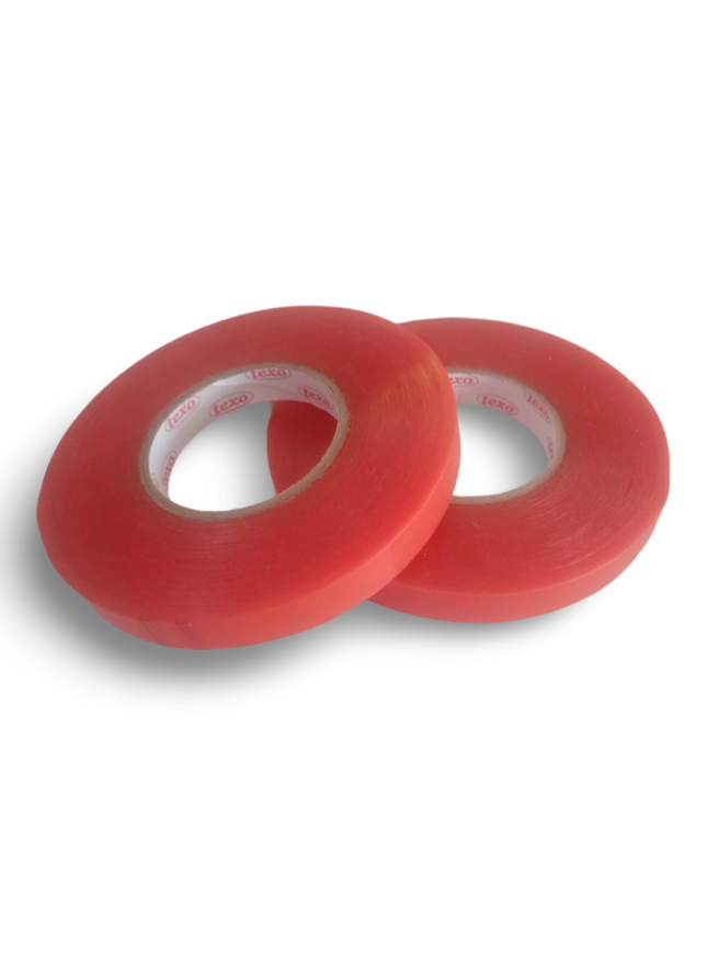 Double Sided Tape 18mm x 50 mtr - Texo Red - Sign and Display UAE