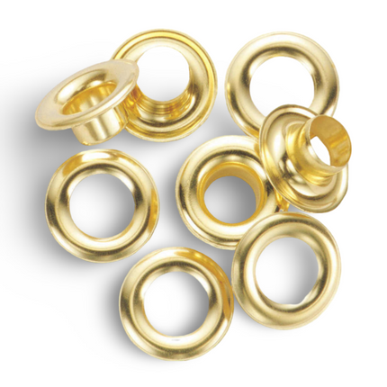 Eyelets Gold (500 pcs per pkt) - #22 ID 8 mm, OD 14 mm
