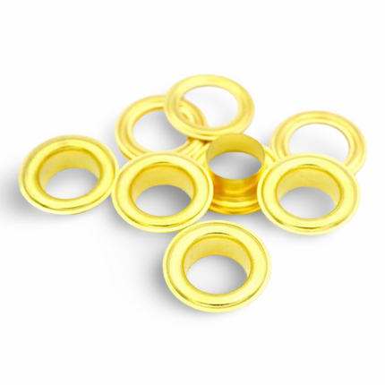 Eyelits Gold (500 pcs per pkt) - #24 ID 10 mm, OD 18 mm - Sign and Display UAE
