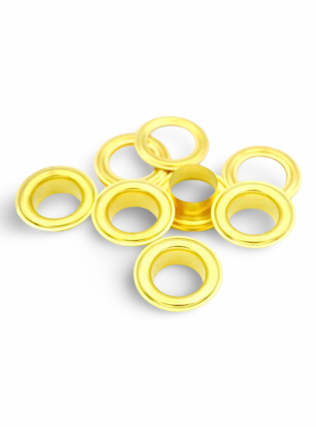 Eyelits Gold (500 pcs per pkt) - #24 ID 10 mm, OD 18 mm - Sign and Display UAE