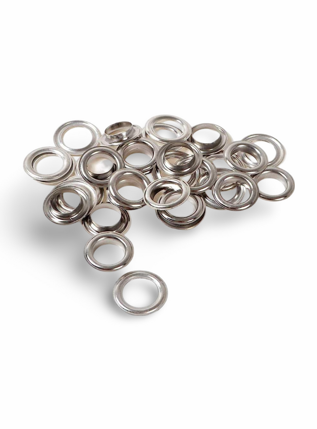 Eyelits Silver (500 pcs per pkt) - #24 ID 10 mm, OD 18 mm - Sign and Display UAE