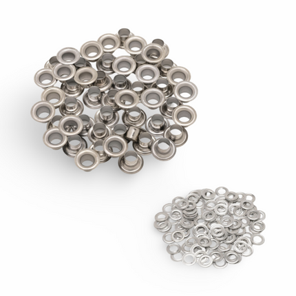 Eyelits Silver (500 pcs per pkt) - #26 - ID 12 mm, OD 20 mm - Sign and Display UAE