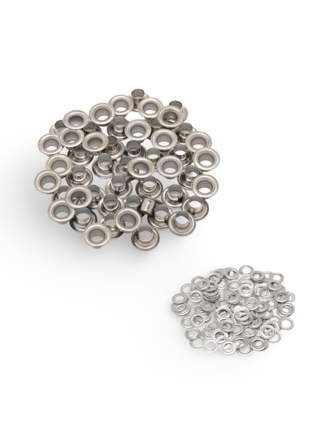 Eyelets Silver (500 pcs per pkt) - #26 - ID 12 mm, OD 20 mm