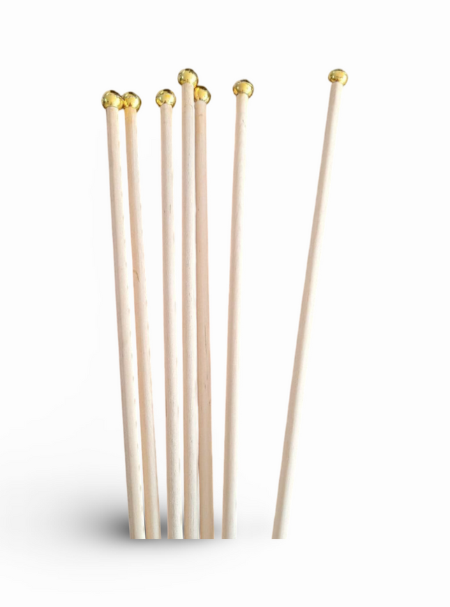 Flag Pole - Wooden Flag Stick (dia 8mm length 53cm) - Sign and Display UAE