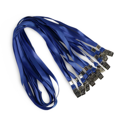 Lanyard 15mm with metal clip -Navy Blue - Sign and Display UAE