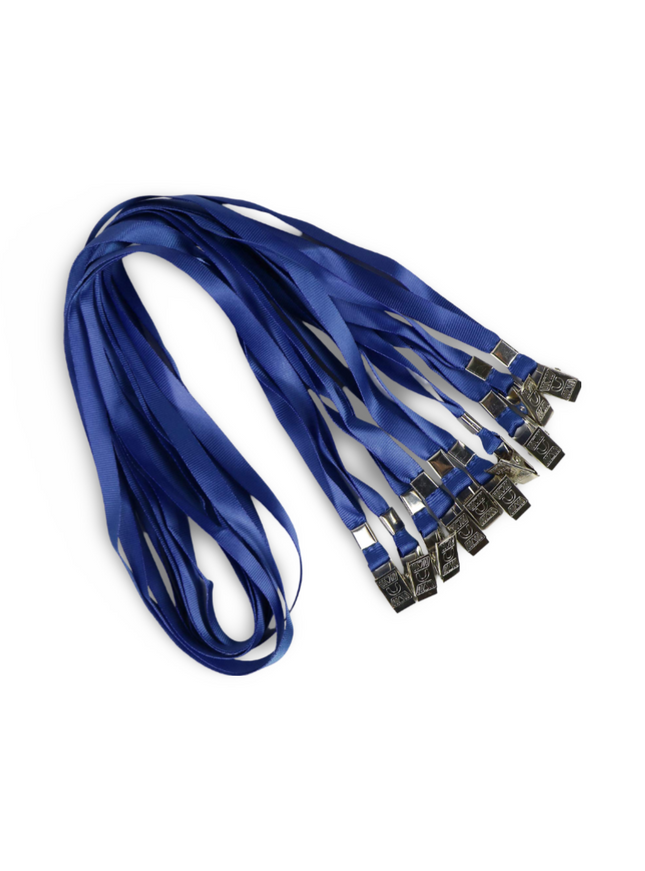 Lanyard 15mm with metal clip -Navy Blue - Sign and Display UAE