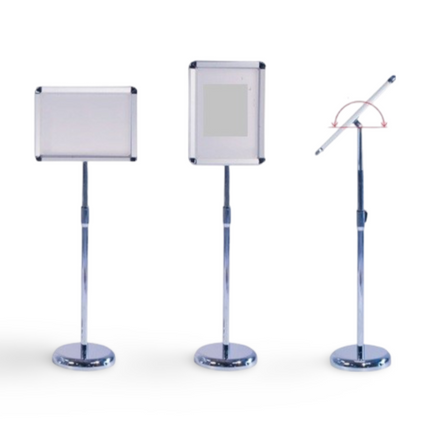 Infoboard - Size A4 (With Chrome Base) - Sign and Display UAE