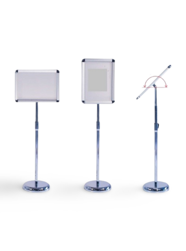 Infoboard - Size A4 (With Chrome Base) - Sign and Display UAE