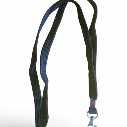 Lanyard 12mm with hook - Black - Sign and Display UAE