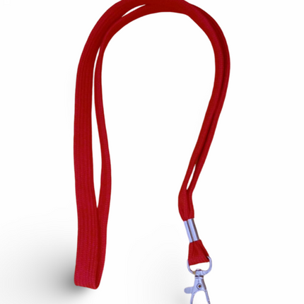 Lanyard 12mm with hook - Red - Sign and Display UAE