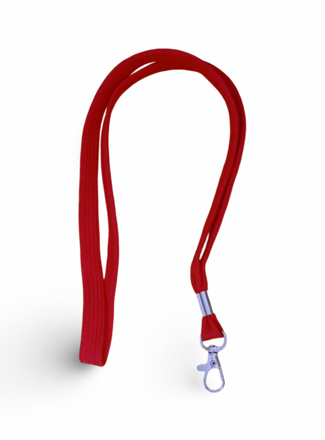 Lanyard 12mm with hook - Red - Sign and Display UAE