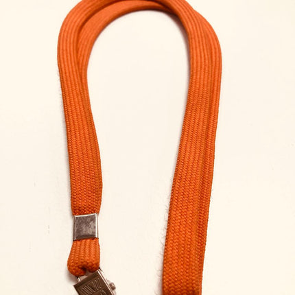 Lanyard 12mm with metal clip- Orange