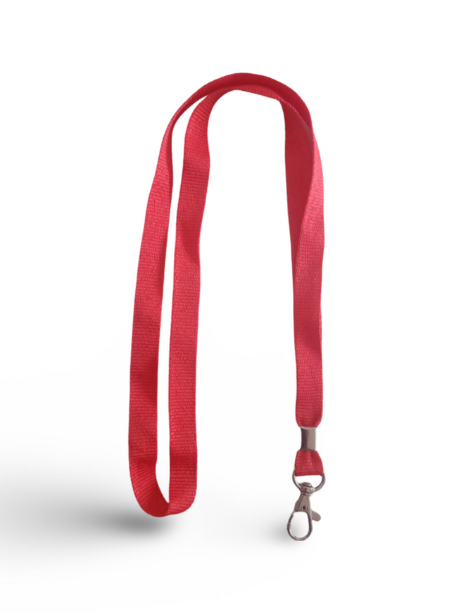 Lanyard 15mm with hook - Red - Sign and Display UAE