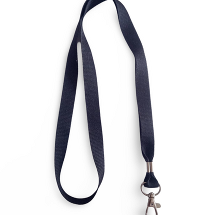 Lanyard 15mm with hook -Black - Sign and Display UAE