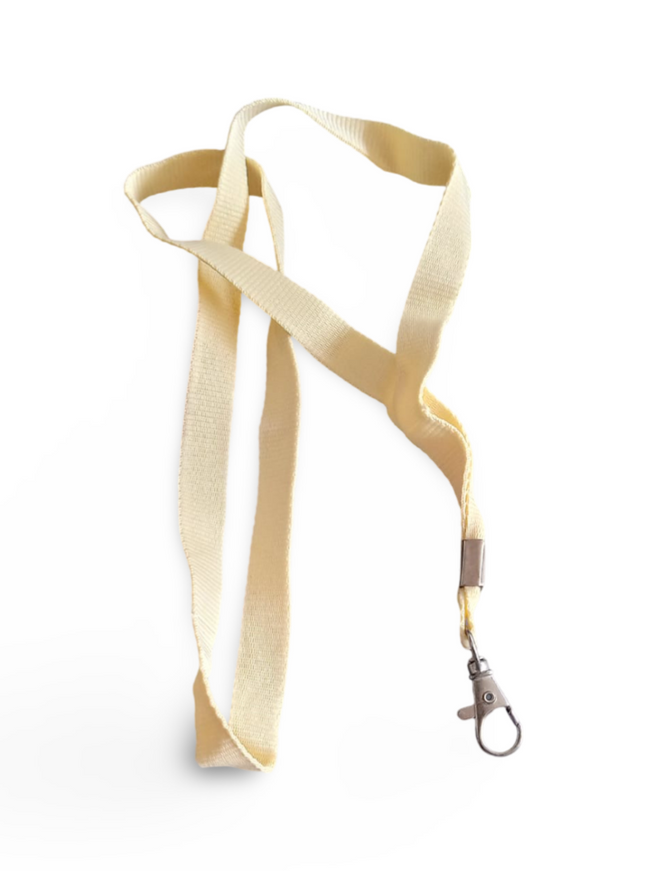 Lanyard 15mm with hook -Ivory - Sign and Display UAE