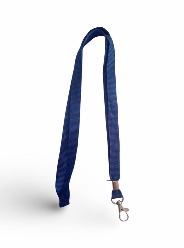 Lanyard 15mm with hook -Navy Blue - Sign and Display UAE
