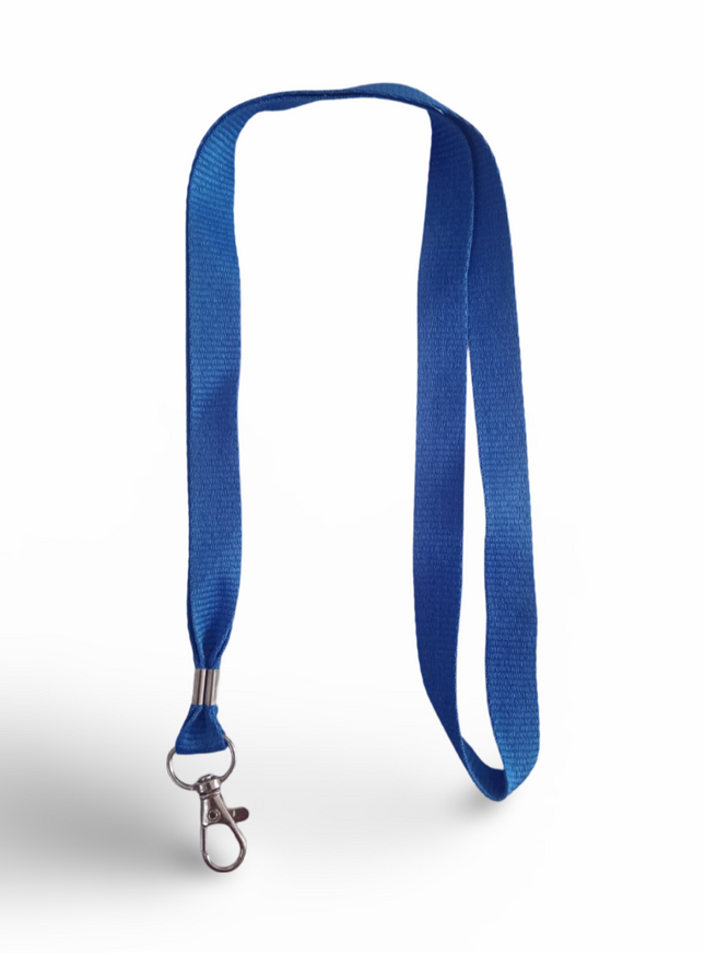 Lanyard 15mm with hook -Royal Blue - Sign and Display UAE