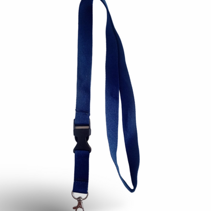Lanyard 20mm with Buckle & hook - -Navy Blue - Sign and Display UAE