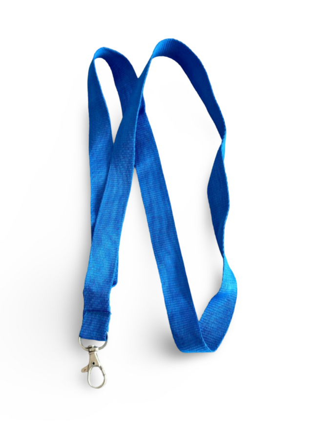 Lanyard 20mm with hook- Light Blue - Sign and Display UAE