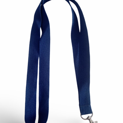 Lanyard 20mm with hook- Navy Blue - Sign and Display UAE
