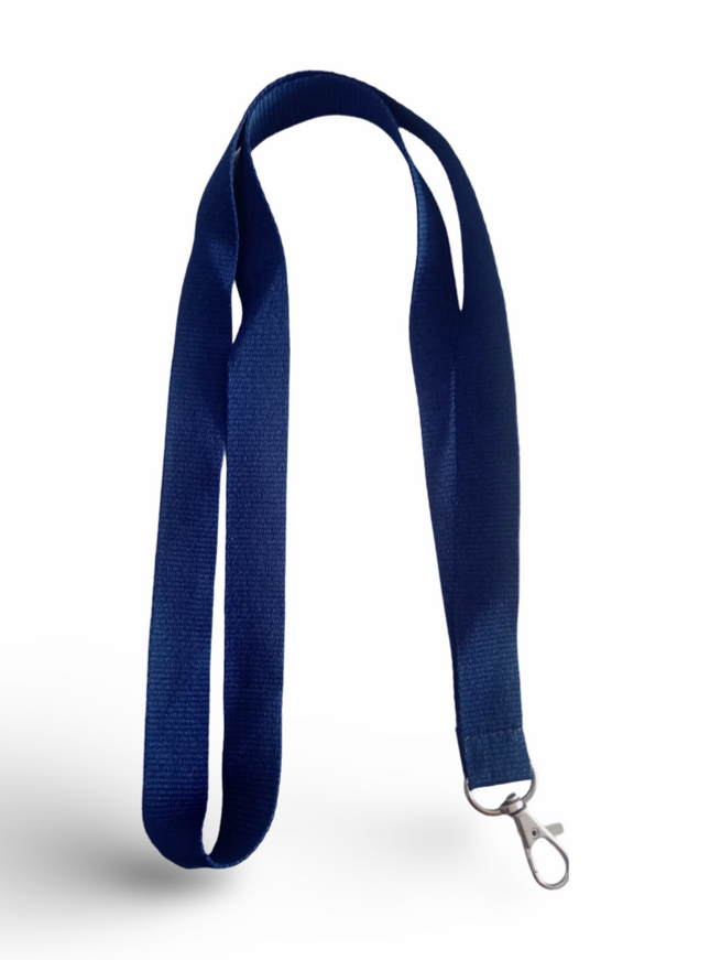 Lanyard 20mm with hook- Navy Blue - Sign and Display UAE
