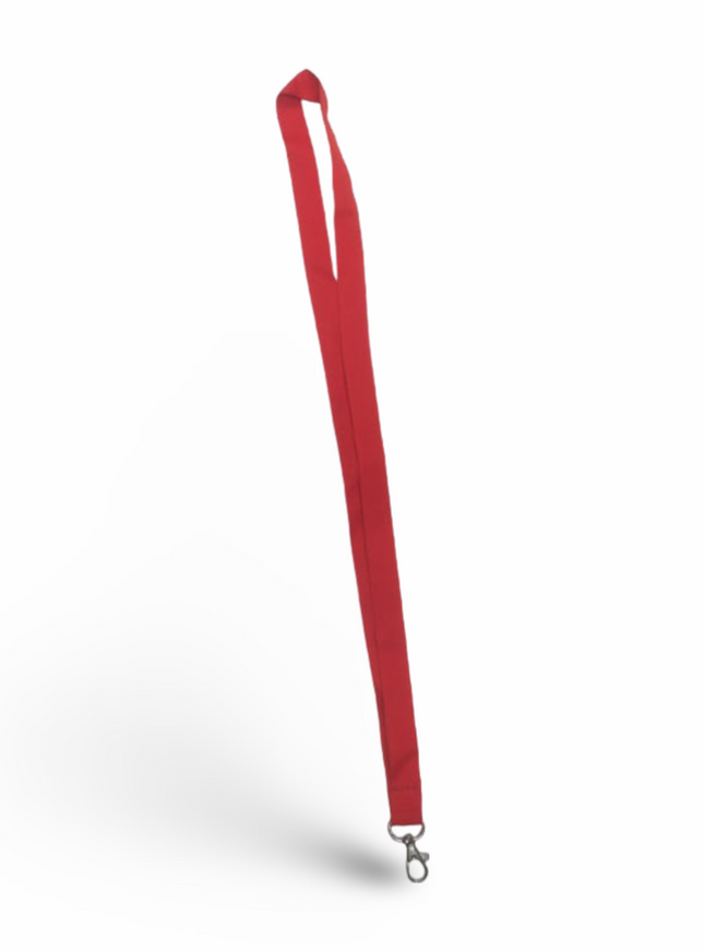 Lanyard 20mm with hook- Red - Sign and Display UAE