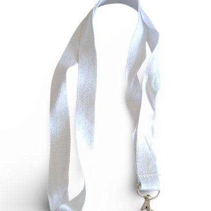 Lanyard 20mm with hook- White - Sign and Display UAE