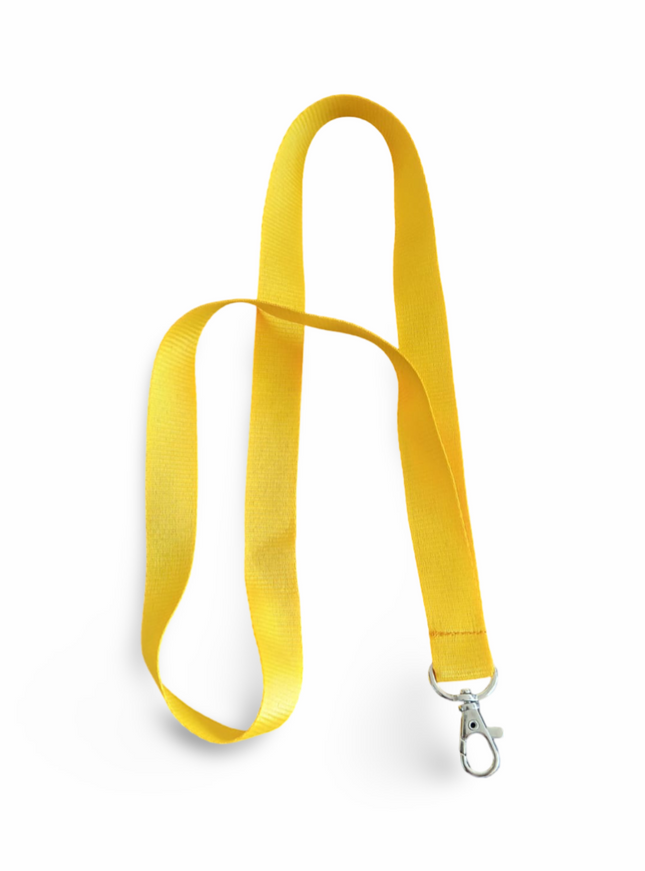 Lanyard 20mm with hook -Yellow - Sign and Display UAE