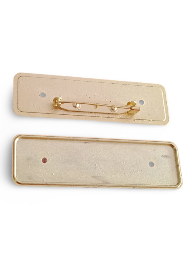 Name Badges - Pin Type - Gold - Big - Sign and Display UAE