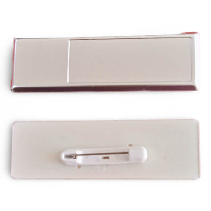 Name Badges (With Groove) - Silver - Sign and Display UAE