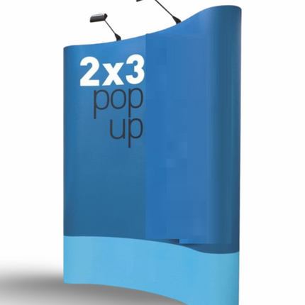 Pop Up Stand 2 x 3 (Hard Case) - Curved - Sign and Display UAE
