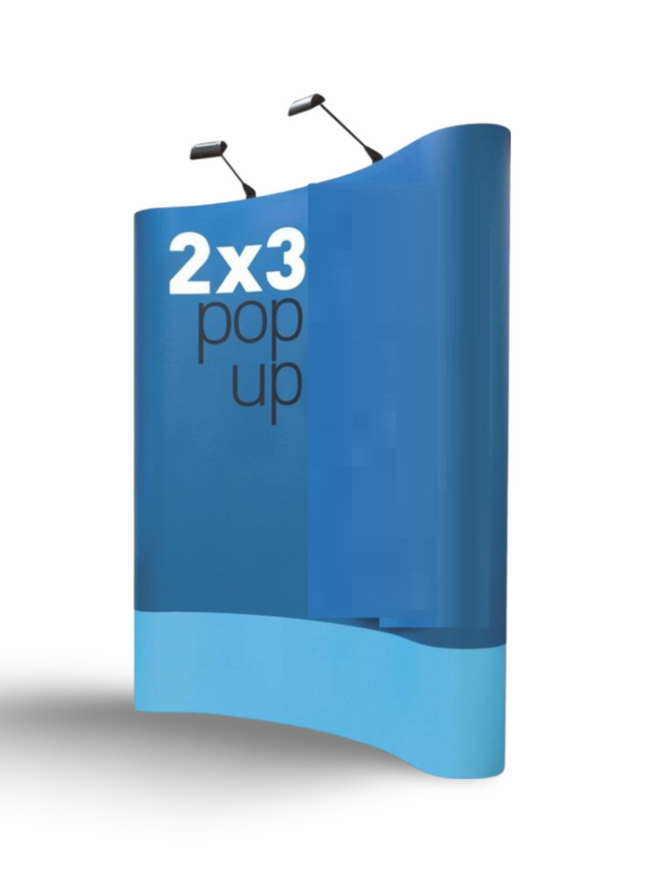 Pop Up Stand 2 x 3 (Hard Case) - Curved - Sign and Display UAE