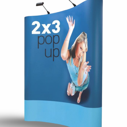Pop Up Stand 2 x 3 (Canvas Case) - Curved - Sign and Display UAE