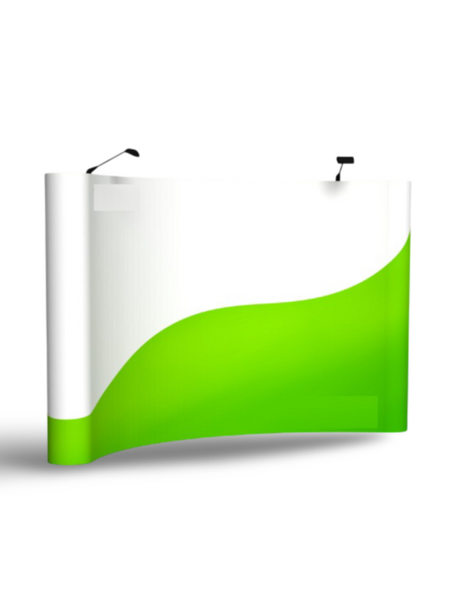 Pop Up Stand 4 x 3 (Canvas Case) - Curved - Sign and Display UAE