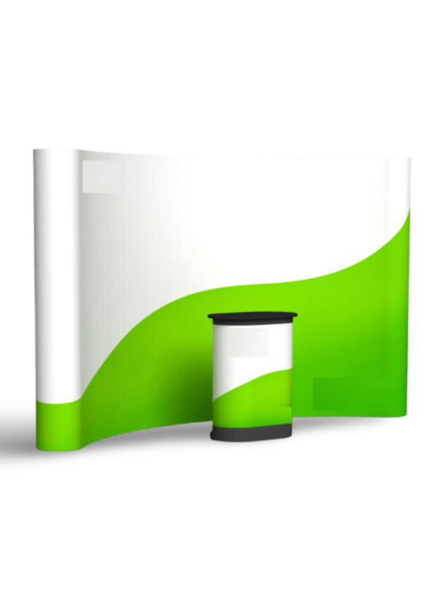Pop Up Stand 5 x 3 (Hard Case) - Curved - Sign and Display UAE