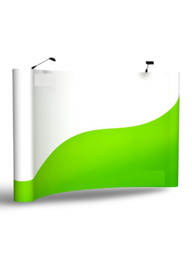 Pop Up Stand 5 x 3 (Canvas Case) - Curved - Sign and Display UAE