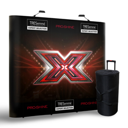 Pop Up Stand 3 x 3 (Canvas Case)- Straight - Sign and Display UAE