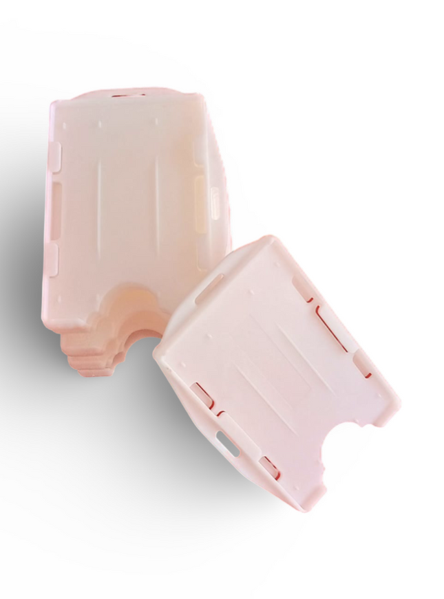 Hard Pouch (K3) - Double slot White - Paper size 5.3x8.5cm - Sign and Display UAE